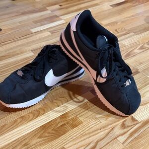 Nike Cortez Women's Black and White Sneakers